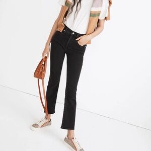 MADEWELL Denim Jeans Cali Demi-Boot Dark Wash Faded Black Size 29
